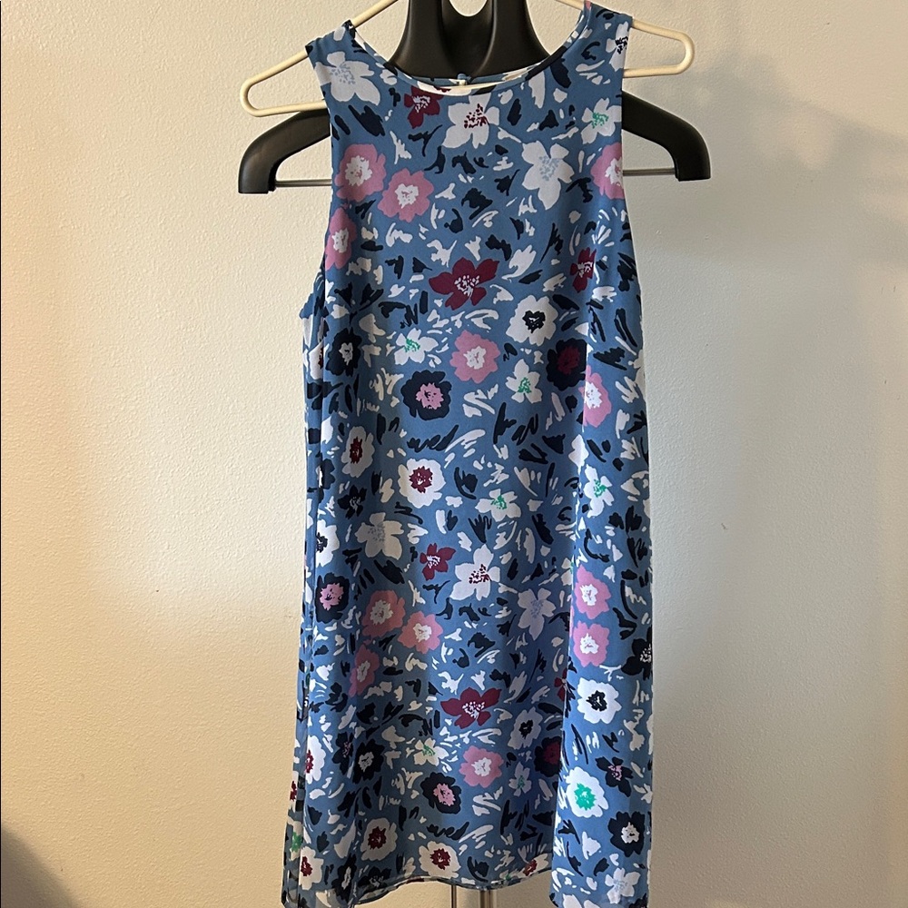 LOFT Multicolor Floral Pattern Dress